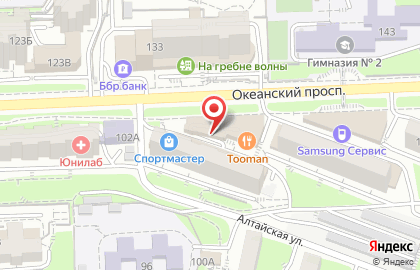 Банк Москвы в Первореченском районе на карте