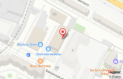 Роникон на Бакинской улице на карте