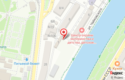 ДЮСШ №5 на улице Чайковского на карте