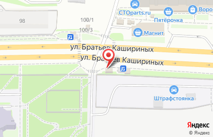 Кофейня Cafe-cafe на улице Братьев Кашириных на карте