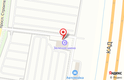 Шинный центр Зеленая Шина на Мурманском шоссе в Кудрово на карте