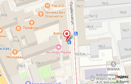 Сомбреро на Новослободской улице на карте
