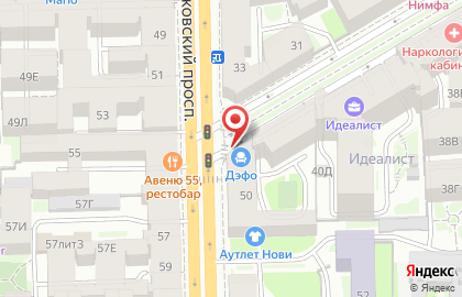 Салон офисной мебели Дэфо на Московском проспекте на карте