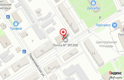 Почта Банк в Рязани на карте