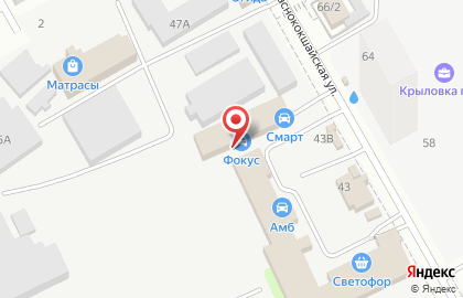 Автомастерские Фокус на Краснококшайской улице на карте