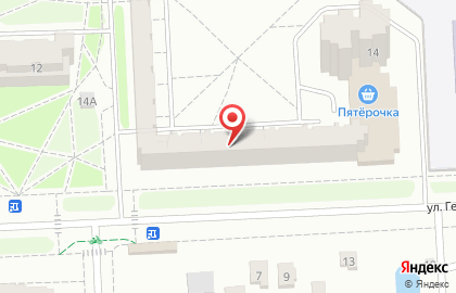 Магазин хлебобулочных изделий на ул. Генерала Хазова, 14 на карте