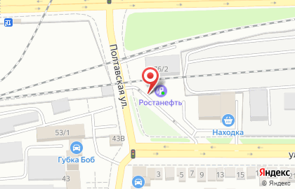 АЗС Ростанефть на Полтавской улице на карте
