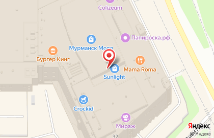 Магазин мобильных аксессуаров Incase в ТЦ Мурманск Молл на карте