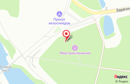 Веревочный парк Мир приключений на карте