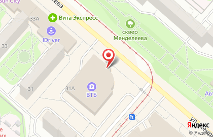 Салон новая Оптика на улице Менделеева на карте
