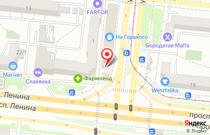 Аптека Классика на улице Горького на карте