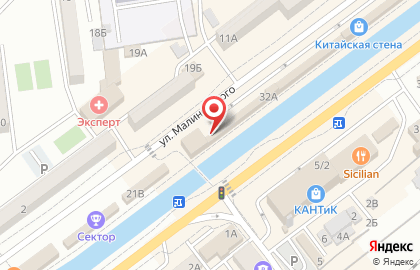 Магазин овощей и фруктов Мир сухофруктов на улице Малиновского на карте