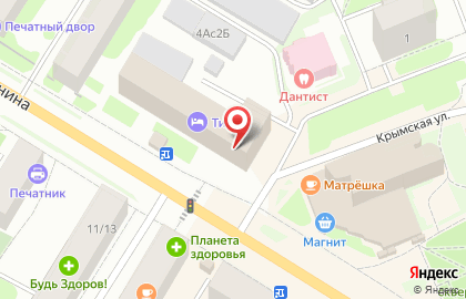 Визовый центр VisaTourService на проспекте Ленина на карте