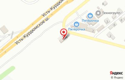 Магазин разливного пива Кега на Усть-Курдюмской улице на карте