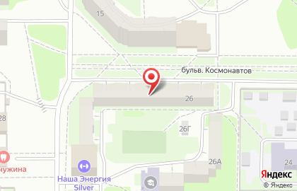 Фитнес-клуб Наша Энергия Silver на бульваре Космонавтов в Дзержинске на карте