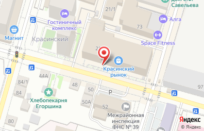 Магазин Мастер вин на улице Красина на карте