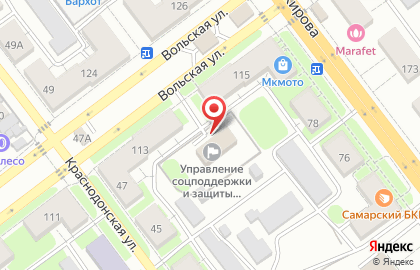 Главное управление социальной защиты населения Самарского округа в Самаре на карте