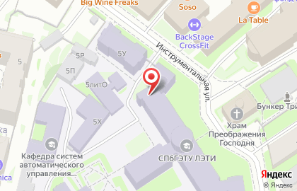 Музей истории Санкт-Петербургского государственного электротехнического университета на карте