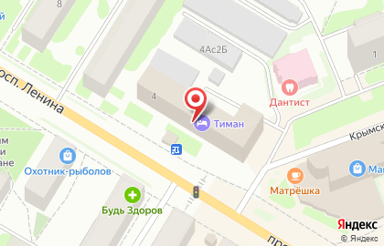 Медицинский центр Ультрамед на проспекте Ленина на карте