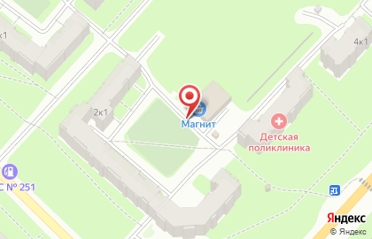 Супермаркет Магнит на Индустриальной улице на карте