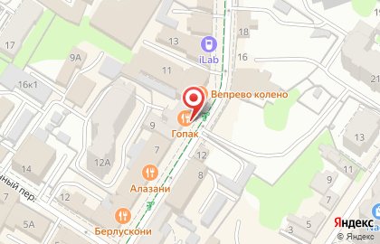 Ресторан украинской кухни Корчма Гопак на карте