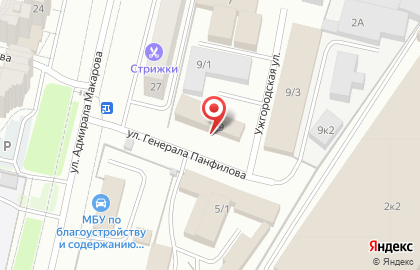 Торговая компания Exla на улице Генерала Панфилова на карте