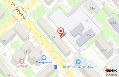 Романтик-Тур на улице Герцена на карте
