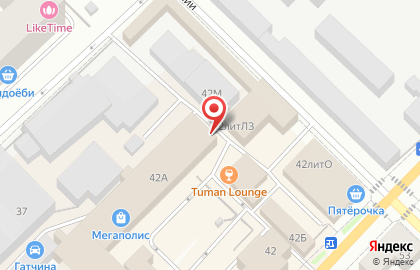 Магазин товаров для рукоделия Ажур в Санкт-Петербурге на карте