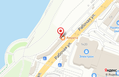 Кафе Амритта на улице Октябрьской Революции на карте