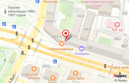 Incanto на улице Красная Пресня на карте