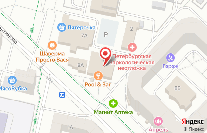 Продуктовый магазин Вектор на карте