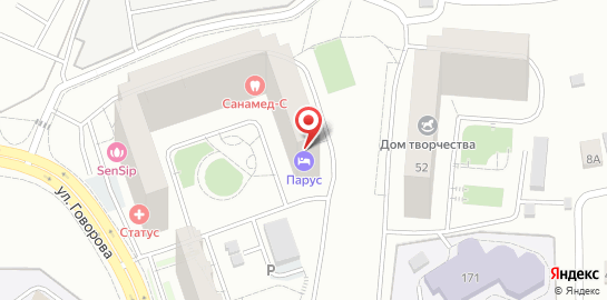 Стоматологическая клиника Стоматолог рядом на улице Говорова, 50 на карте