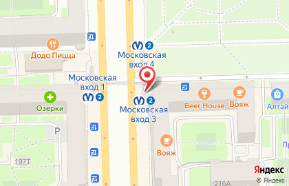 Банкомат ВТБ на Московском проспекте, 216 к 1 на карте