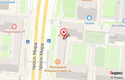 Аптека Асна на метро Алексеевская на карте