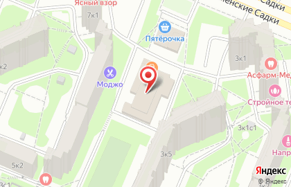 Агентство недвижимости Офис в Северном Бутово на Бульваре Дмитрия Донского на карте