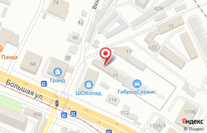 Центр проката автотранспорта GOLDCAR на Вяземской улице на карте