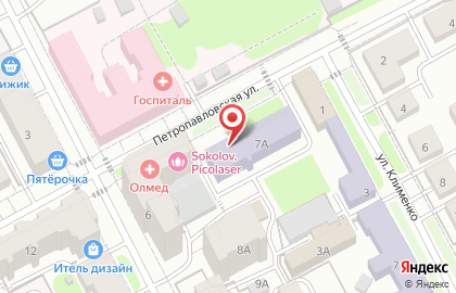 Библиотека Техническая на карте