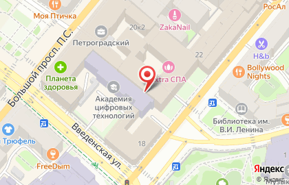 Студия спорта и танца Сила Движения на Большой Пушкарской улице на карте