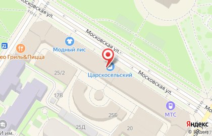 Книжная лавка на Московской улице на карте