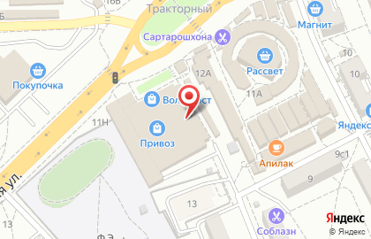 ТЦ Привоз в Тракторозаводском районе на карте