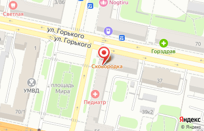 Магазин японской кухни Суши-Сити на улице Горького на карте