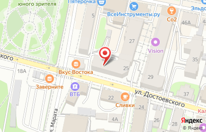 Информационный портал Калуга-Поиск на Достоевского на карте