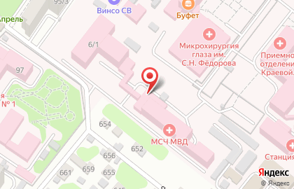 Госпиталь на улице Красных Партизан на карте