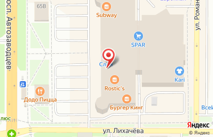 Фирменный магазин товаров для сна Аскона на проспекте Автозаводцев на карте