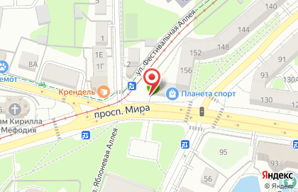 Продуктовый магазин в Калининграде на карте