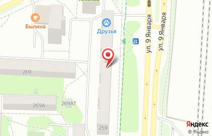 Сервисный центр Аксес на улице 9 Января на карте