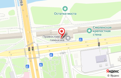 Смоленская православная гимназия на улице Соболева на карте