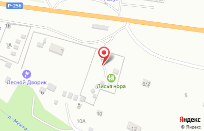 База отдыха Лисья нора на карте