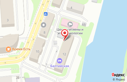 Балтийская на Гапсальской улице на карте