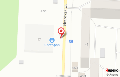Автостоянка в Красноярске на карте
